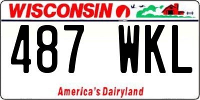 WI license plate 487WKL