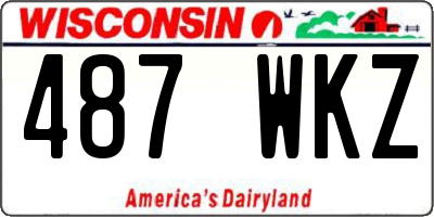 WI license plate 487WKZ