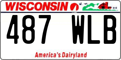 WI license plate 487WLB
