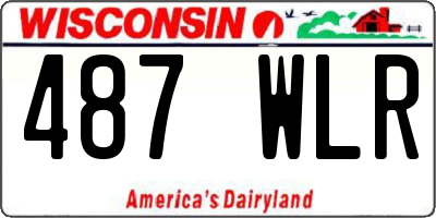 WI license plate 487WLR