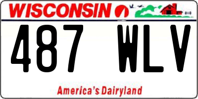 WI license plate 487WLV