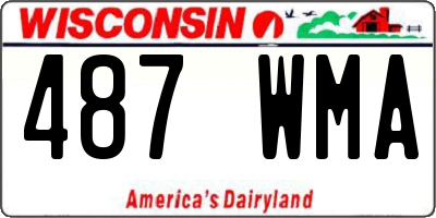 WI license plate 487WMA