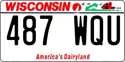 WI license plate 487WQU