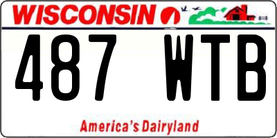 WI license plate 487WTB