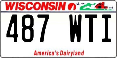WI license plate 487WTI