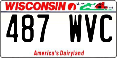 WI license plate 487WVC