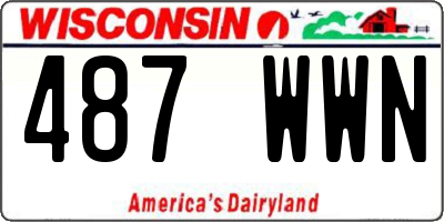 WI license plate 487WWN