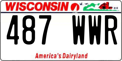 WI license plate 487WWR