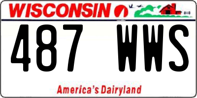 WI license plate 487WWS