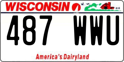 WI license plate 487WWU