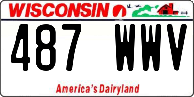 WI license plate 487WWV