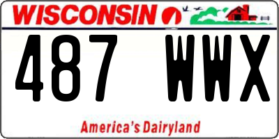 WI license plate 487WWX