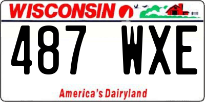 WI license plate 487WXE