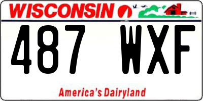 WI license plate 487WXF