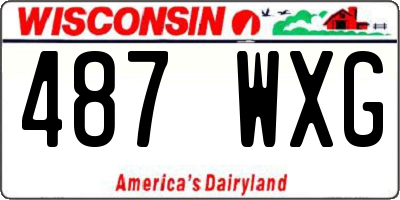 WI license plate 487WXG