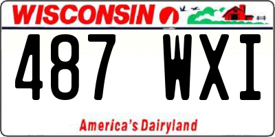 WI license plate 487WXI
