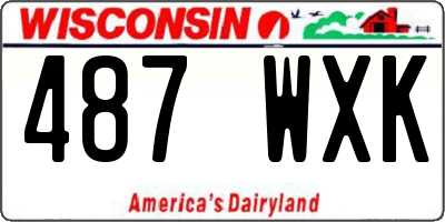 WI license plate 487WXK