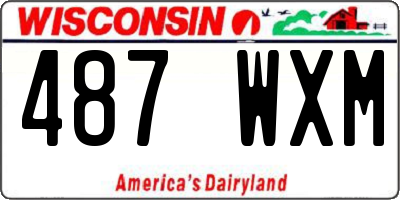 WI license plate 487WXM