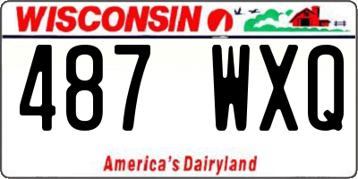 WI license plate 487WXQ