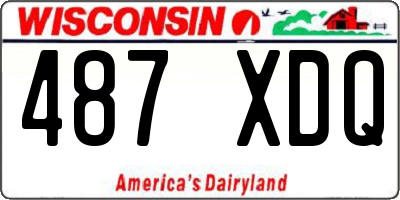 WI license plate 487XDQ