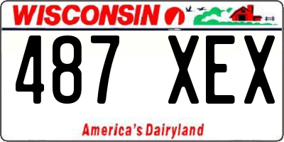 WI license plate 487XEX