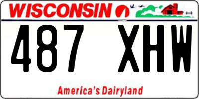 WI license plate 487XHW
