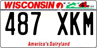 WI license plate 487XKM