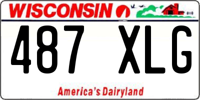 WI license plate 487XLG