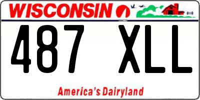 WI license plate 487XLL