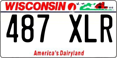 WI license plate 487XLR