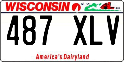 WI license plate 487XLV