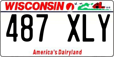 WI license plate 487XLY