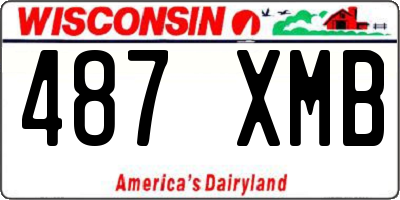 WI license plate 487XMB