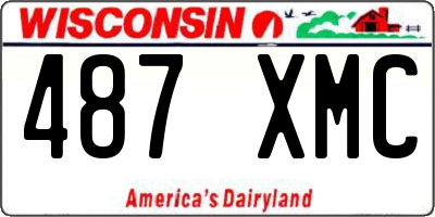 WI license plate 487XMC