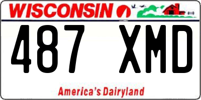 WI license plate 487XMD