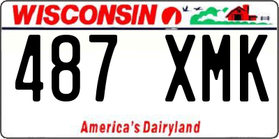 WI license plate 487XMK