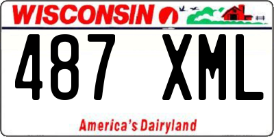 WI license plate 487XML