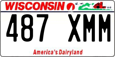WI license plate 487XMM