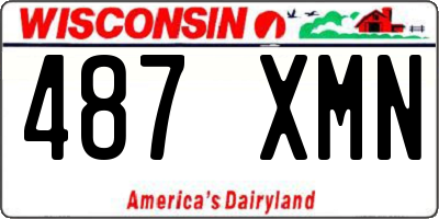 WI license plate 487XMN