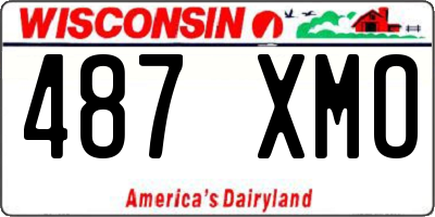 WI license plate 487XMO