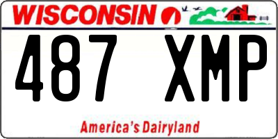 WI license plate 487XMP