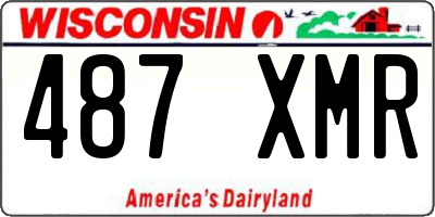 WI license plate 487XMR