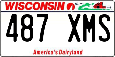 WI license plate 487XMS