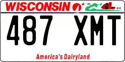 WI license plate 487XMT