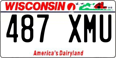 WI license plate 487XMU