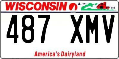 WI license plate 487XMV