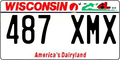 WI license plate 487XMX