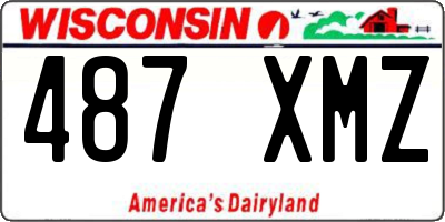 WI license plate 487XMZ