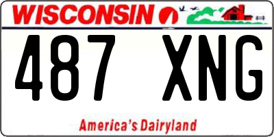 WI license plate 487XNG