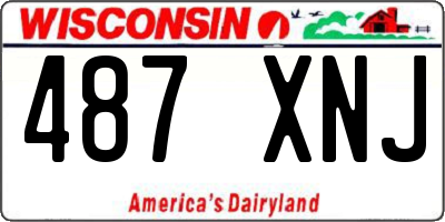 WI license plate 487XNJ